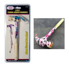 6 in 1 Hammer Screwdriver Philips Flat Tool Set Flower Ladies Track Puller