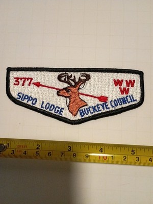 Sippo OA Lodge 377 fully embroidered Flap BSA Patch