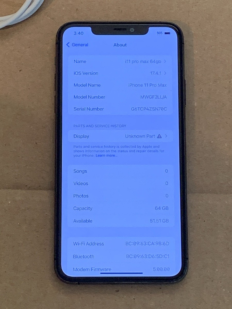 Apple iPhone 11 pro max 64GB Space Gray unlocked A2161 READ | eBay