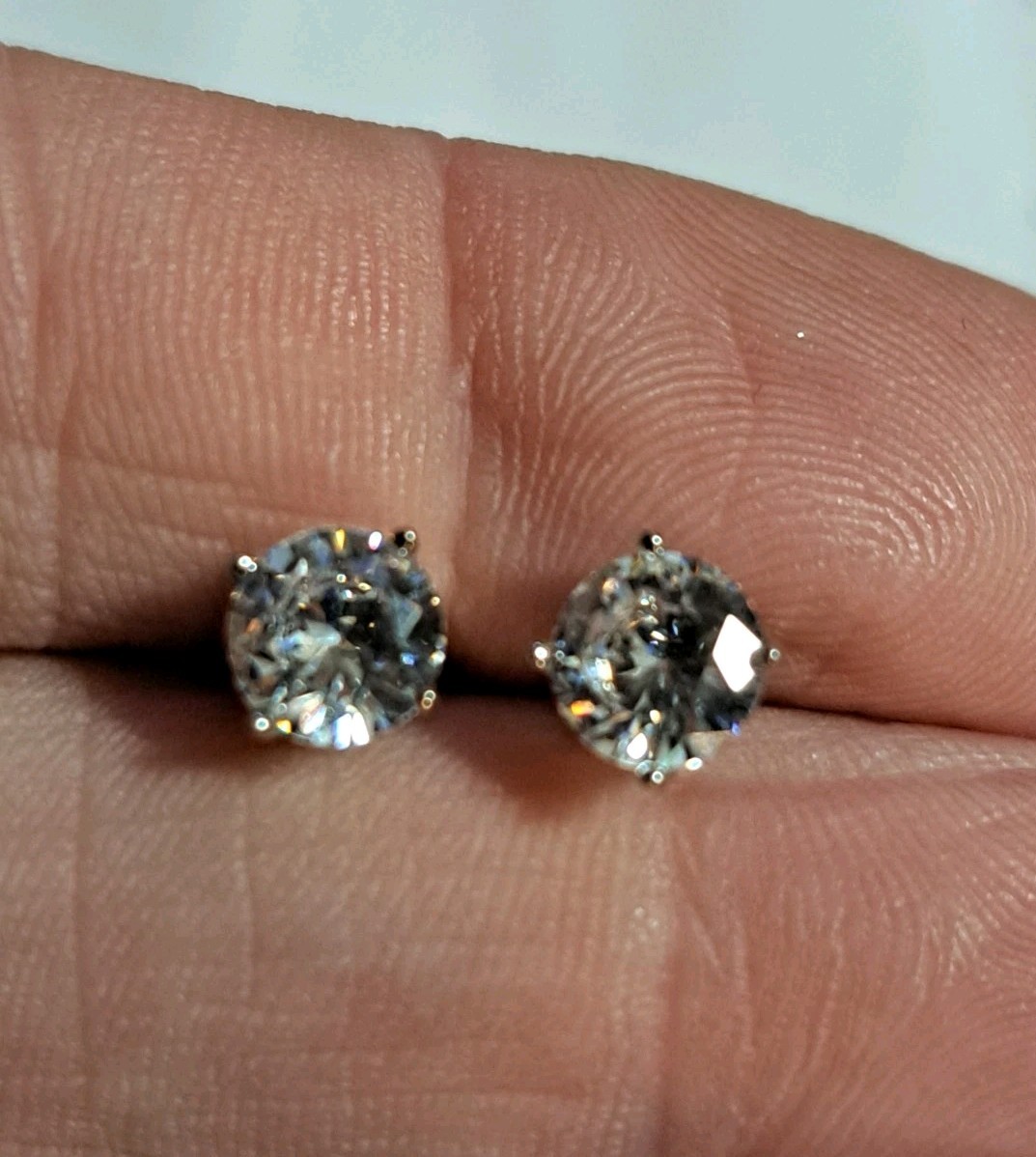 .75 Ct Simulated Diamond Solitaire Stud Earrings … - image 8
