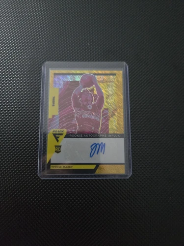 2020 Panini Flux Tyrese Maxey Rookie Autograph Influx - Gold /10