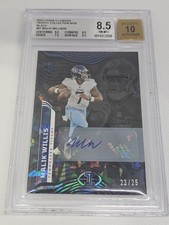 2022 RC '/25 Illusions Trophy Col. Signature Black BGS 8.5 Auto 10 Malik Willis 