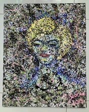 Marilyn Monroe Painting Original Modern Pop Art 30” X 24” Free Shipping!