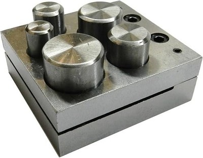 Rundscheibenschneider Set, 5 Loch Metallstanze für Schmuckherstellung & Kreisschneiden
