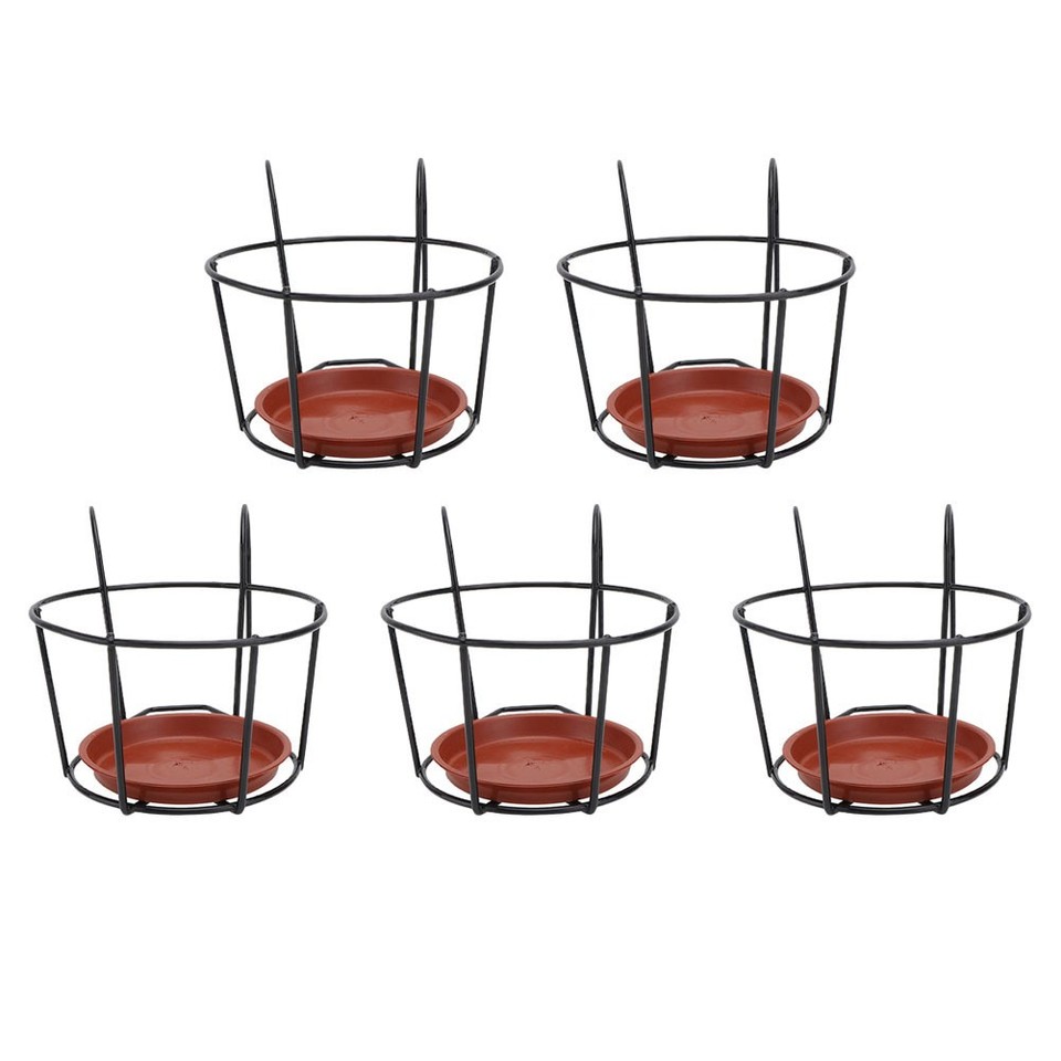 Garden Iron Rack Black Iron Flowerpot Rack Hanging Plant Holder for Indoor Garden Use ...