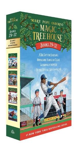 Magic Tree House Books 29-32 Boxed Set: A Big Day for Baseball; Hurricane Heroes in Texas; Warriors in Winter; To the Future, Ben Franklin! - Image 3