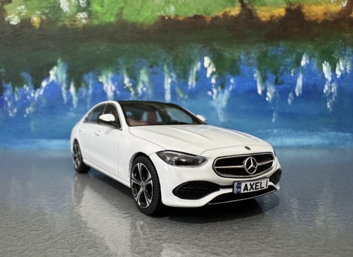 Mercedes Classe C modèle T (S206) AMG Line de 2021 gris Sélénite 1/43 Herpa (boîtage MERCEDES) - Collection