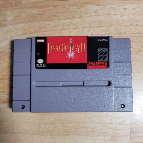 Final Fantasy II SNES Super Nintendo Entertainment System, 1991 - Tested