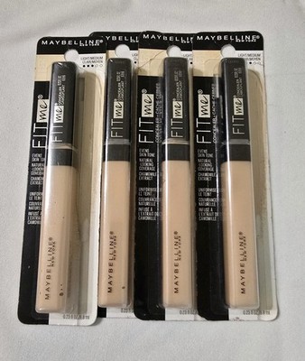 LOT OF 4 Maybelline Fit Me Concealer Light/Medium #05 Ivory New & Sealed!!