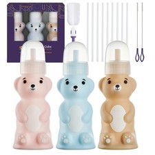 Special Supplies Honey Bear Straw Cup Long Straws, Squeezable Therapy and Spe...