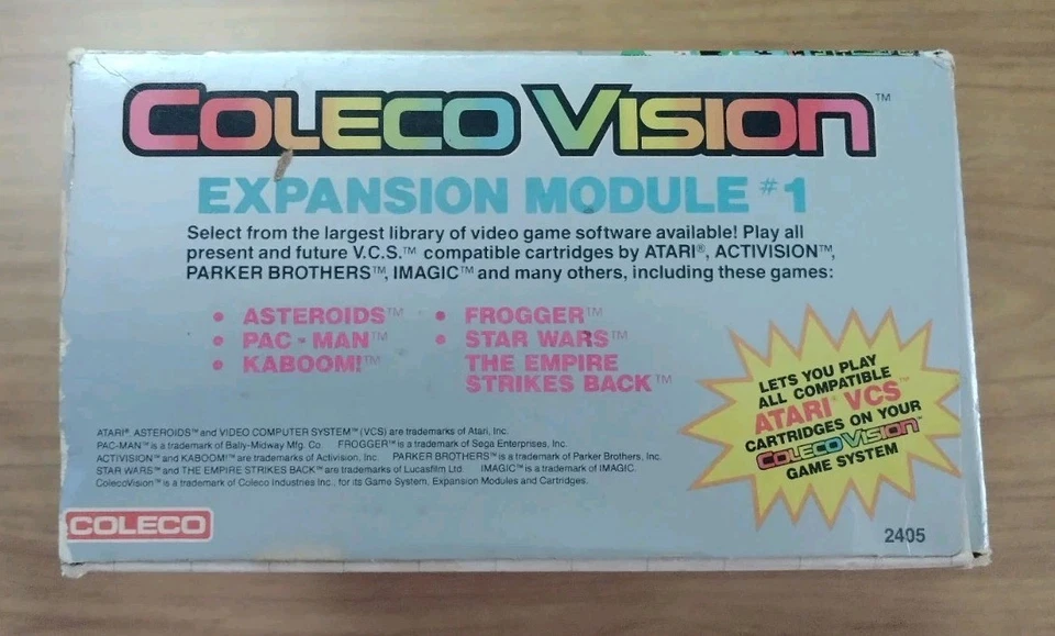 ColecoVision Expansion Module #1 Game Adapter Original Box Brand New Sealed (Nos - Image 4 of 4