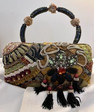 Vintage Mary Frances MultiColored Purse -Beaded Handle Beautiful