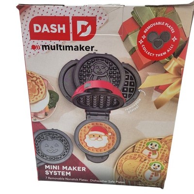 Dash MultiMaker Mini Waffle System w/ 7 Removable Plates