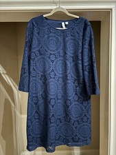 NWOT Tacera Blue Lace Dress Sz XL-FREE S&H