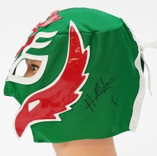 El Hijo de Rey Misterio Signed Lucha Libre Mask BAS COA Rey Horus ROH AAA Auto 8