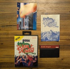 Sega Master System - Double Dragon - Video Game CIB W/ POSTER + Hangtab 