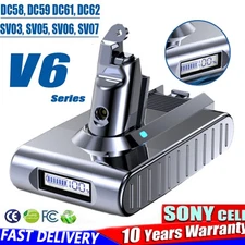 For Dyson V6 Animal SV04 SV08 DC59 DC61 Animal 9.0Ah Battery with LED Indicator