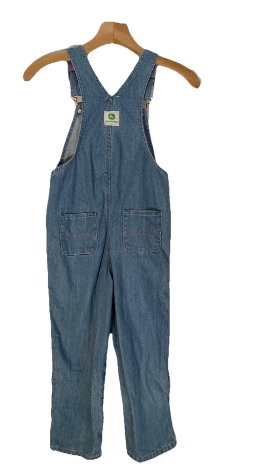 Mono vaquero vintage John Deere niñas talla 6 rosa granja campo tractor niños Foto 3 de 4