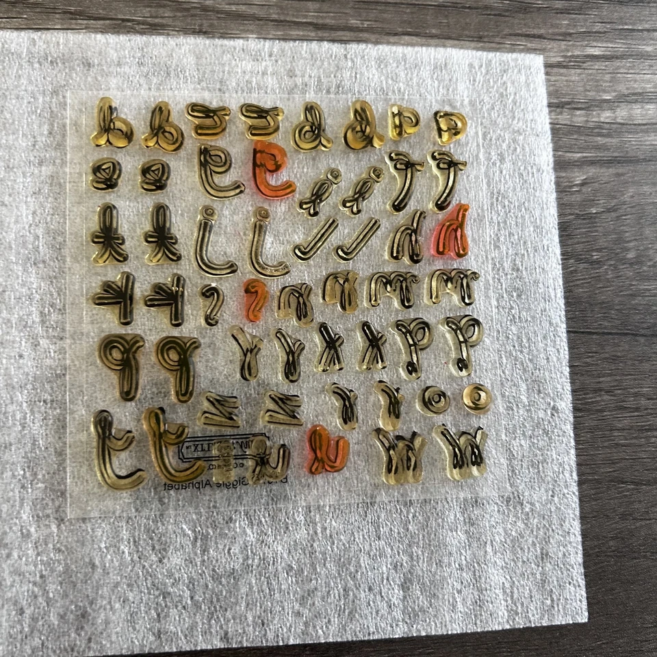 Juego de sellos transparentes Close To My Heart My Acrylix B1075 Giggle Alphabet álbum de recortes Foto 2 de 4