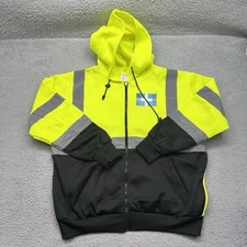 Forester C3HOODDS Adult Large Hi Vis Full Zip Safety Jacket ANSI/ISEA 107-2015 R