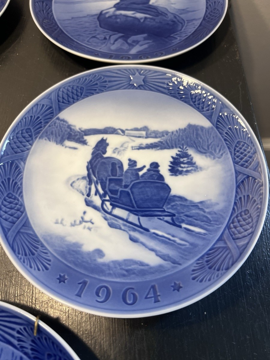 Royal Copenhagen Christmas Plates 1960 1961 1962 1963 1964 Denmark