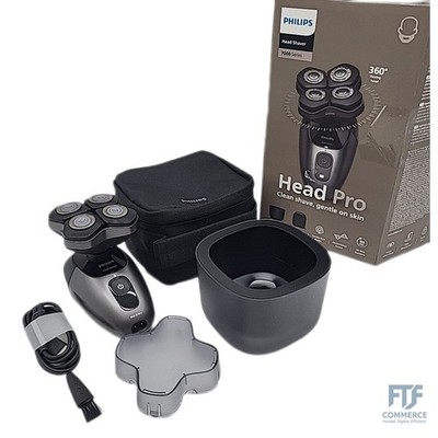PHILIPS Head Shaver Pro Series 7000   elektrischer Glatzenrasierer für Herren un