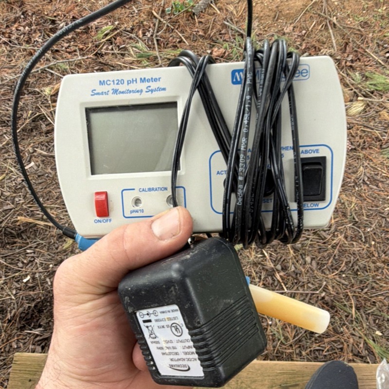 Milwaukee MC120 Digital pH Meter Smart Monitoring System with Power Adapter
