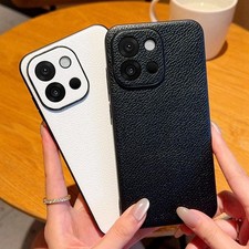 For OnePlus 13T, Shockproof Hybrid Armor Leather Skin Feel Luxury Case Cover