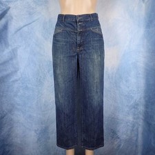 Marithe Francois Girbaud Mens 34M Blue Denim Shuttle Tape Straight Leg Jeans