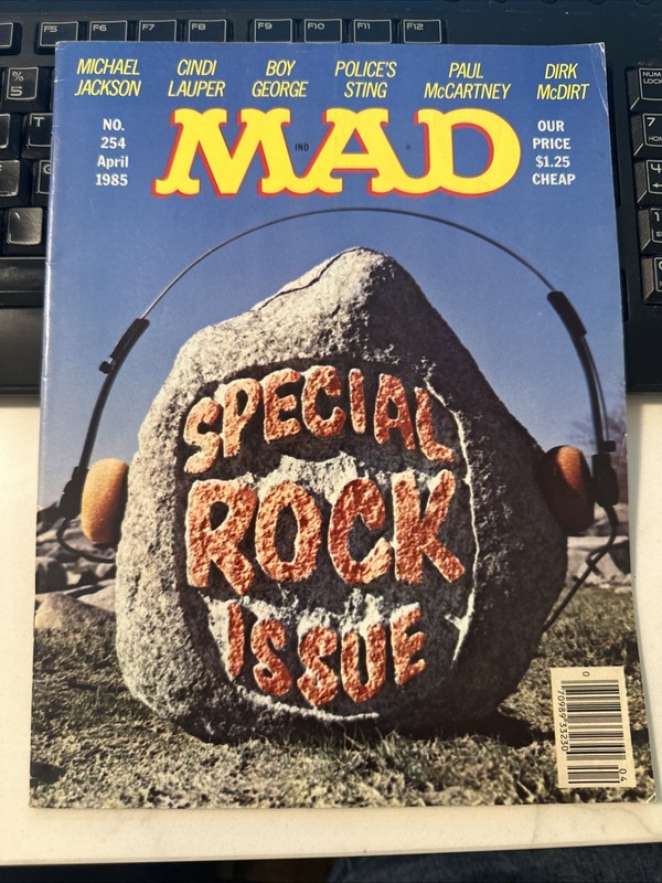MAD MAGAZINE #254 APRIL 1985 MICHAEL JACKSON BOY GEORGE ROCK ISSUE McCARTNEY