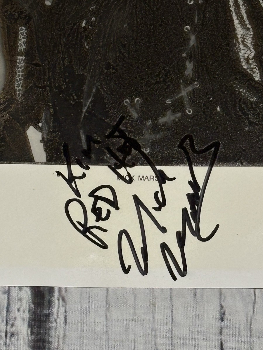 Motley Crue Autograph 1987 All Four Promo Picture 8 X 10
