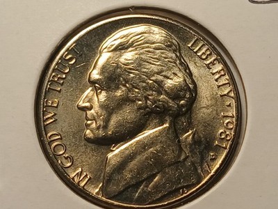 1981-D Jefferson Nickel B.U. with Steps