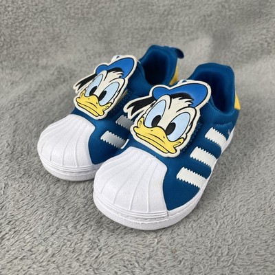 Adidas X Disney Kids Superstar 360 Donald Duck Playground Sneakers Shoes  Size 6k | eBay
