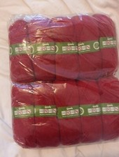 Knitting Wool Aran 10x100g 25% wool Venetian Red