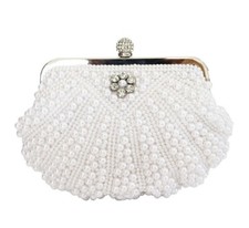 Perlen Umhängetasche Abendtasche Handtasche Hochzeit Braut Clutch Party 