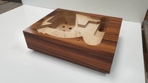 Baltic birch plywood plinth for Lenco L70/L75 veneered in Palisander - Imagen 3 de 7