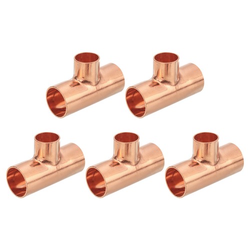 1 '' x 3/4 '' x 1 '' Copper Tee Pressure Pipe Fitting Connector 5pcs