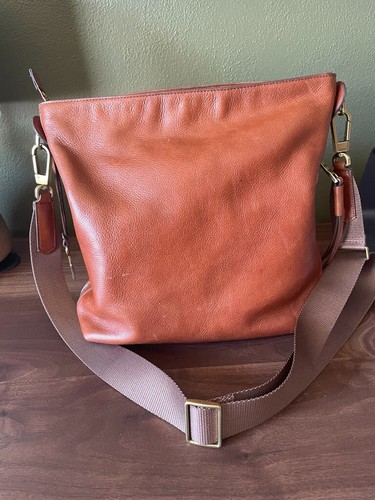 Fossil Maya Small Hobo Brown Leather 