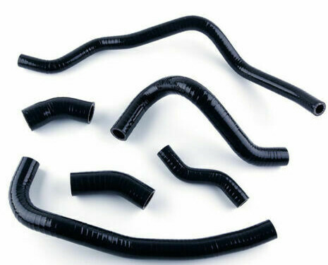 Black Silicone Radiator Coolant Hose Pipe Kit Fit Yamaha V-Max 1200 VMAX VMX12 - Picture 1 of 10