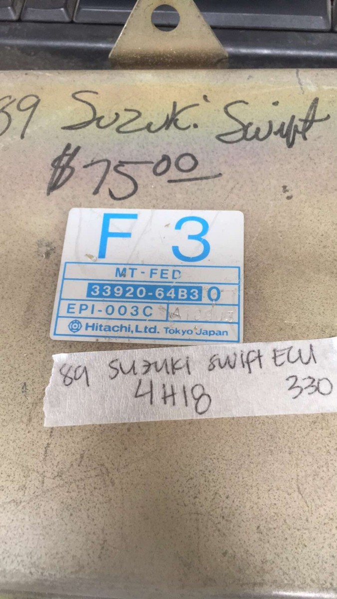 89 Suzuki Swift GTI DOHC MT Fed ECU ECM PCM Engine Computer 33920