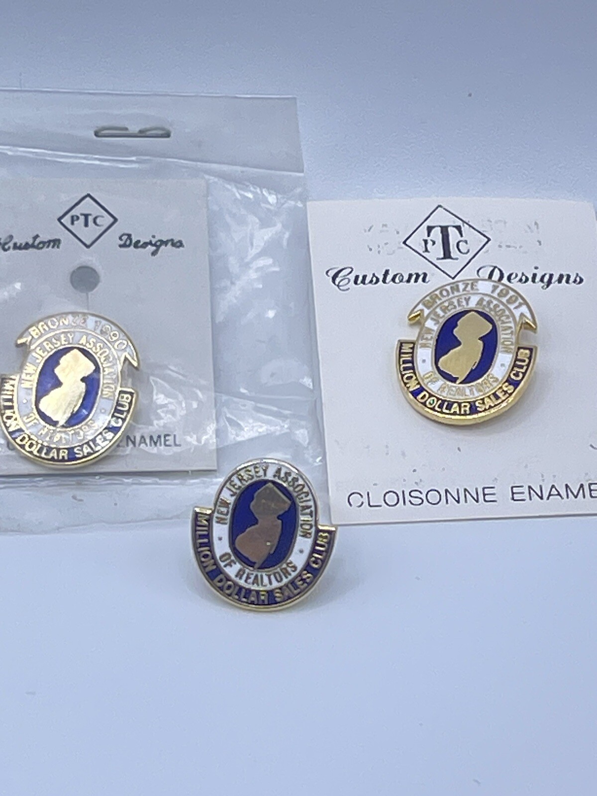 3 New Jersey Association Of Realtors Million Dollar Sales Club Pins