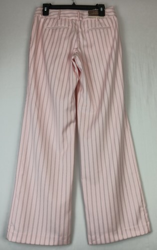 MERONA Womens Pink Striped Dress Pants Trousers Size 6 NWT - Picture 2 of 11