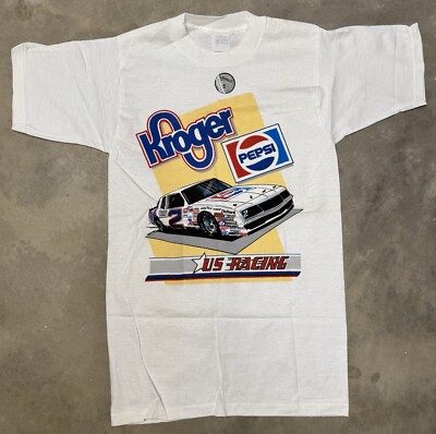 Vintage NIB 1988 Ernie Irvan / Kroger / Chevy Winston Cup Nascar Tee - Small