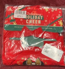 Disney Minnie Sparkle 18-24M Infant Christmas Dress Body Suit/Headband NWT