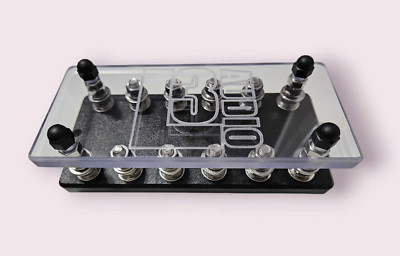 6 Spot ANL Fuse Holder - Heavy Duty HDPE Car Fuse Block L3 Audio - USA MADE -