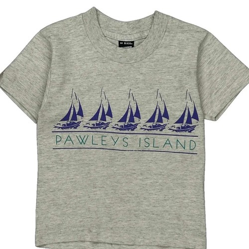 Age 6-8 Pawleys Island Screen Stars T-Shirt - XS Grey Cotton Blend - Picture 4 of 7