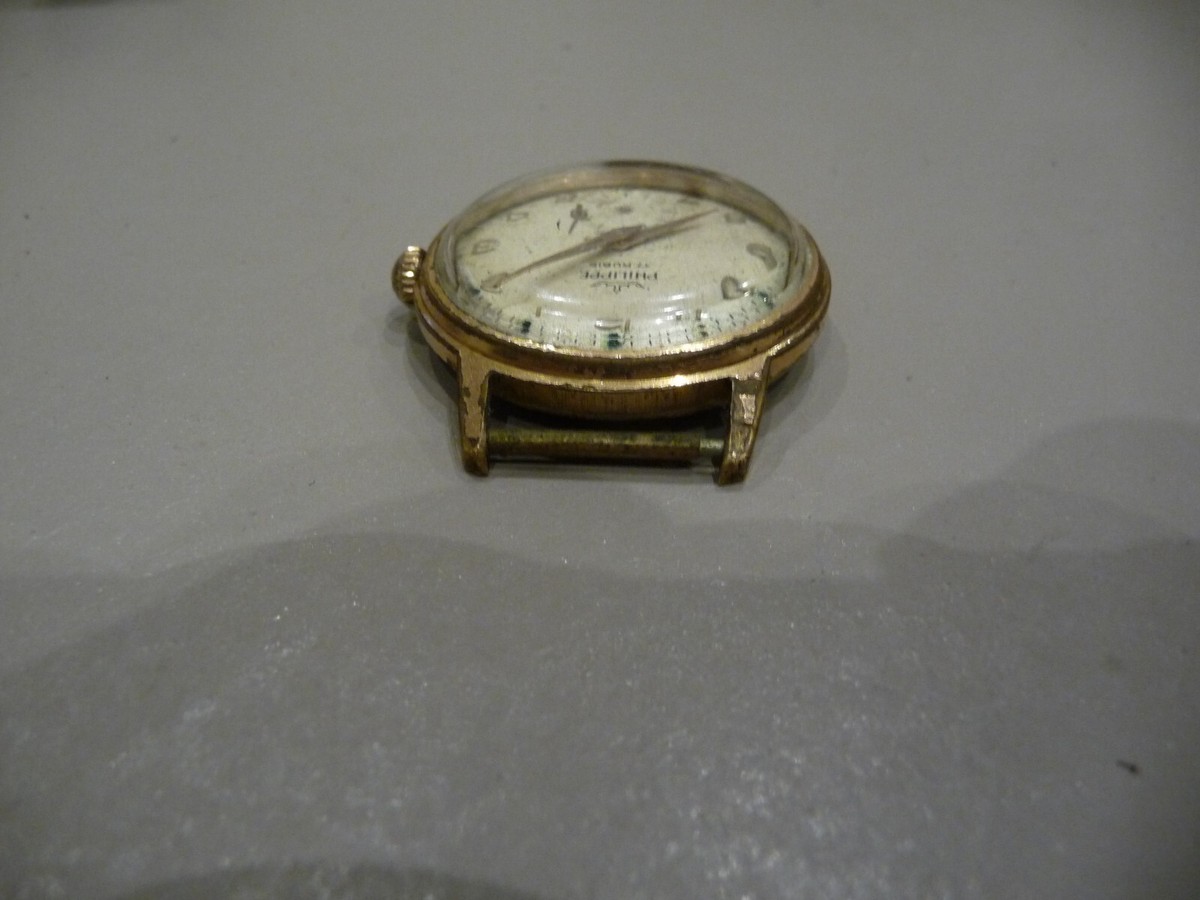 Montre Ancienne Philippe 17 Rubis Antichoc - Mécanique à Remontage Manuel, Occasion Homme