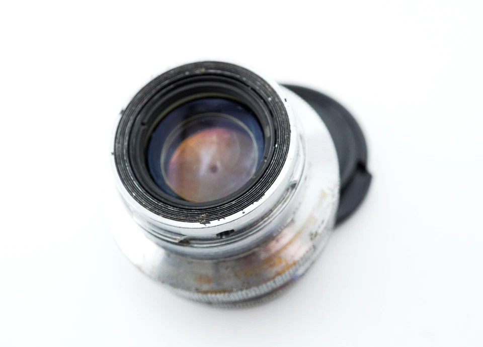 Lente vintage Arsenal Jupiter 8M (Kiev, cámara Contax RF) 1963 soviético Sonnar 2/50 Foto 3 de 4