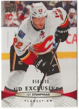 2011 2011-12 Upper Deck Exclusives #425 Lee Stempniak 058 /100 Calgary Flames