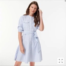 NWT J Crew Oxford Cotton A-line Shirtdress